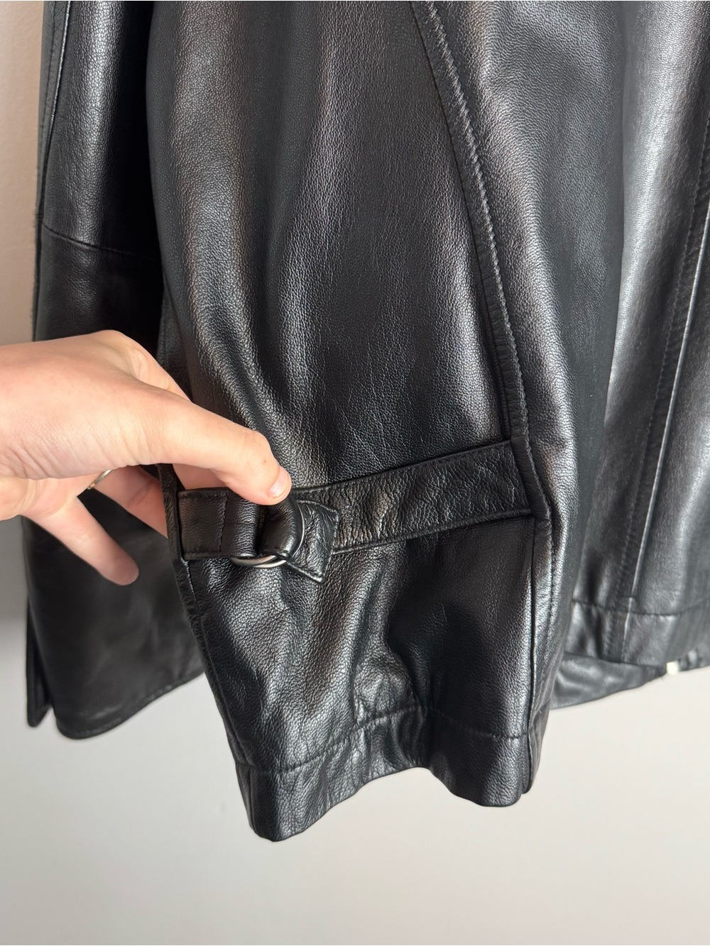 Wilsons Leather Black Men's Leather Jacket Size Large - Picture 14 of 16